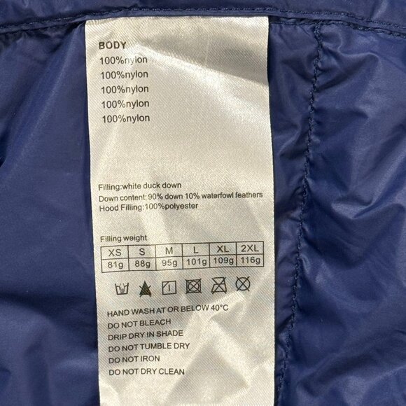 BALEAF Women's Lightweight Packable Hooded Down Jacket  Windproof Coat 2XL - Picture 10 of 11